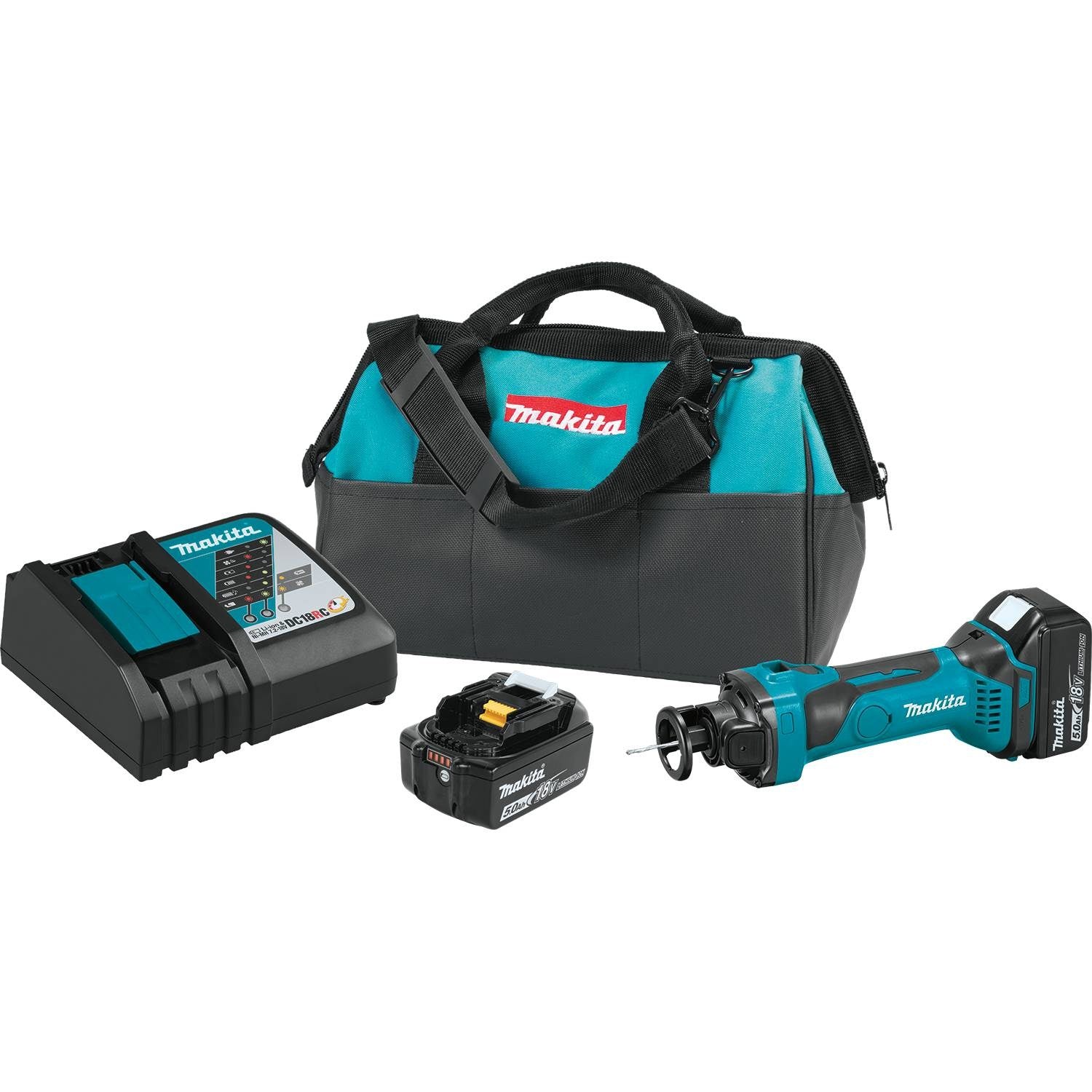 Makita XOC01T 18V LXT Lithium-Ion Cordless Cut-Out Tool Kit (5.0Ah) - Moutools