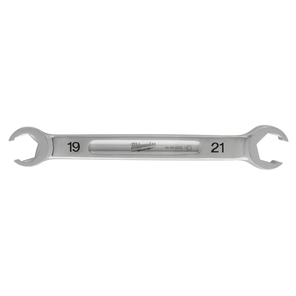 Milwaukee 45-96-8355 19mm X 21mm Double End Flare Nut Wrench - Moutools