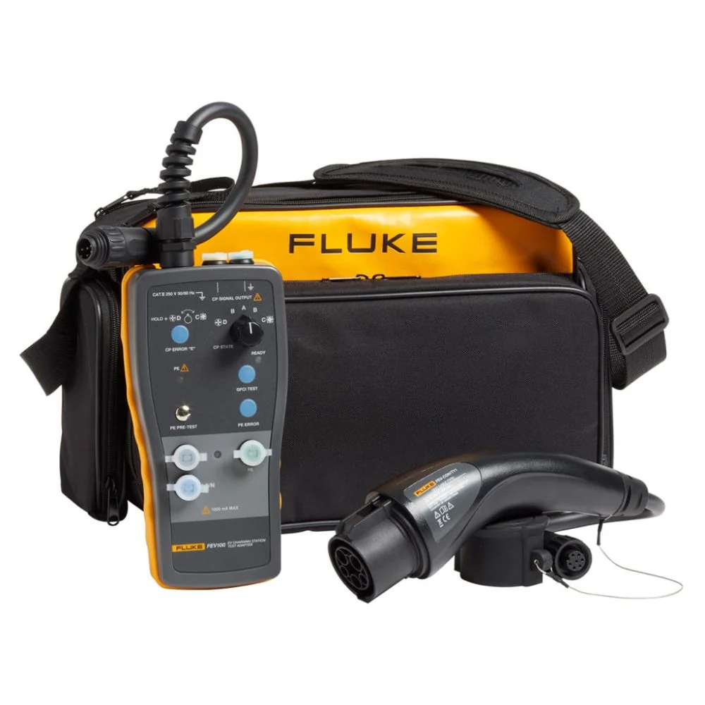 Fluke 5258790 FLK-FEV100/TY1 - Test Adapeter Electric Vehicle Charging Stations w/ Type 1 Connector & Cable - Moutools