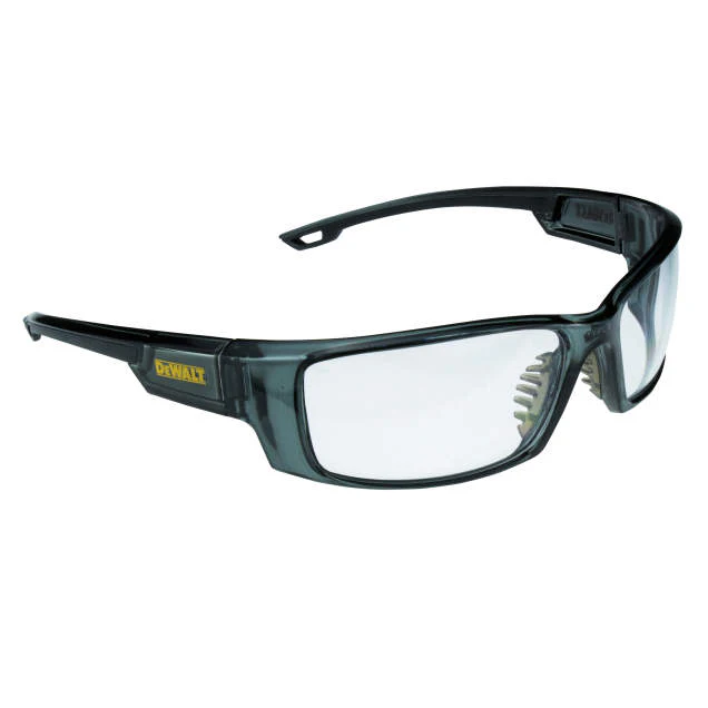 Dewalt DPG104-1D Excavator Safety Glasses, Black Frame, Clear Lens - Moutools