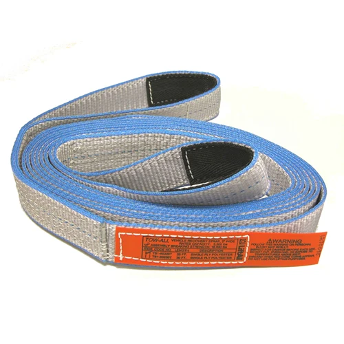 Lift All TS1802TX20 1-Ply Tuff-Edge Polyester Tow Strap Flat Eye & Eye, 2
