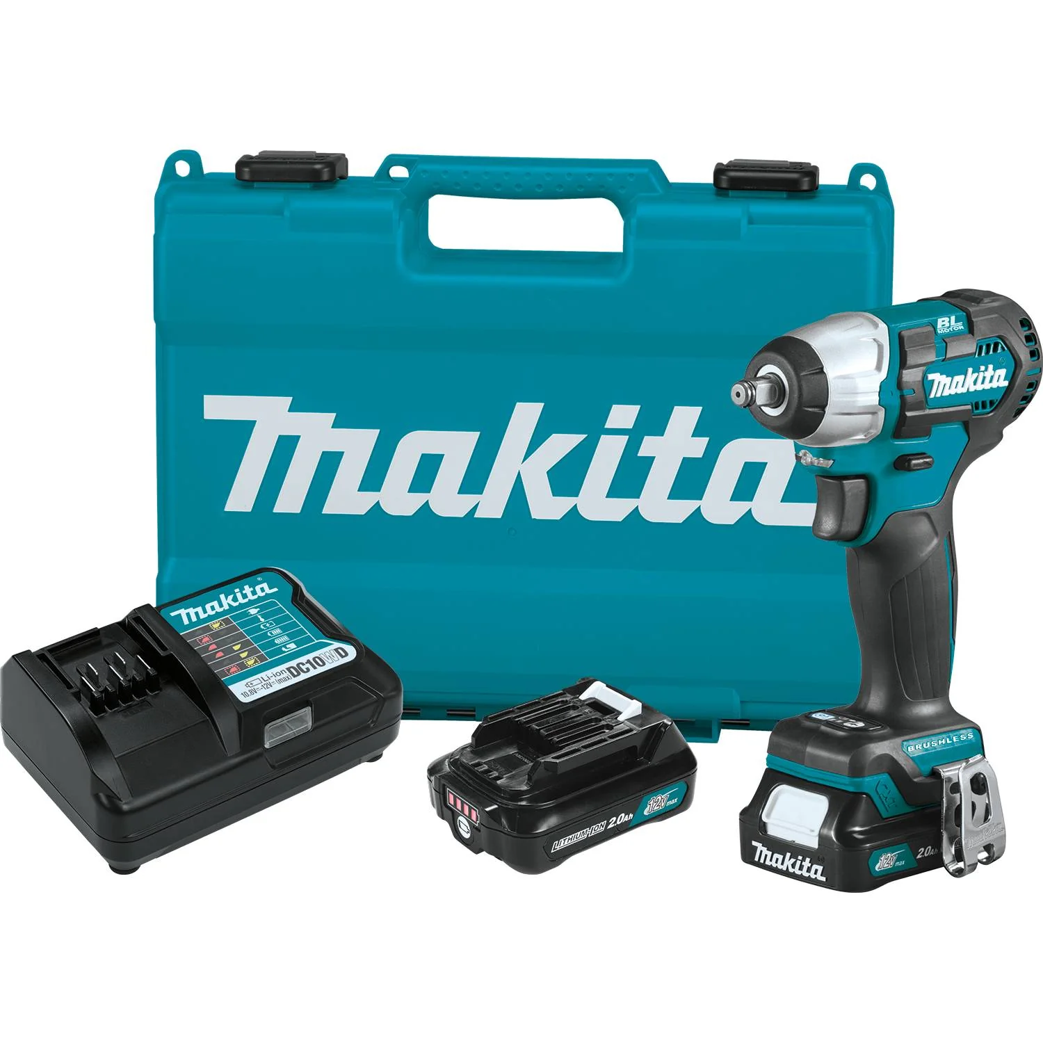 Makita WT05R1 12V Max CXT Brushless 3/8 In. Sq. Drive Impact Wrench Kit - Moutools