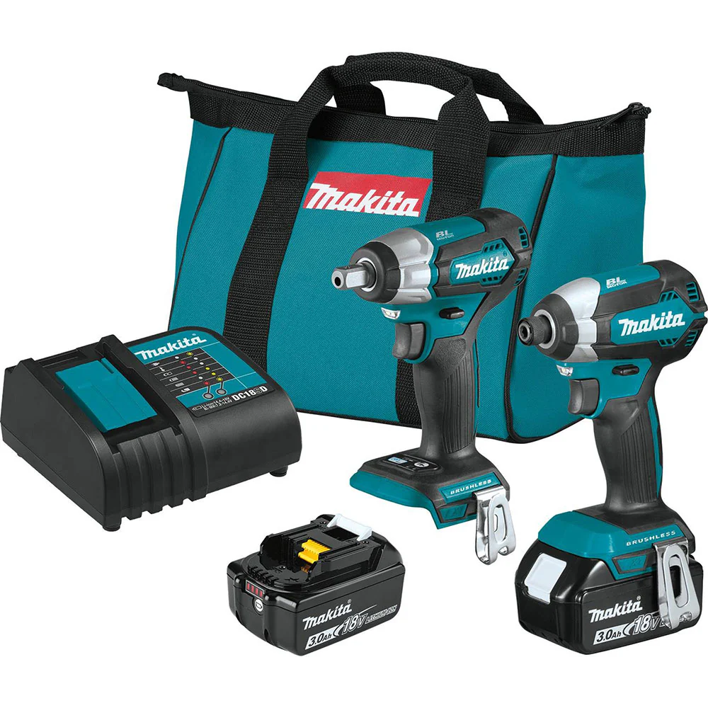 Makita XT284SX1 18V LXT Brushless 2-Pc. Combo Kit (3.0Ah) - Moutools