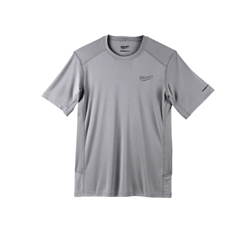 Milwaukee 414G-M WORKSKIN Lightweight Performance Short Sleeve Shirt, Gray, M - Moutools