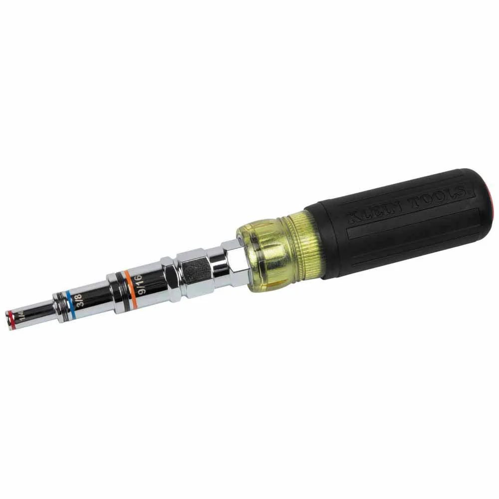 Klein 32809MAG 9-in-1 Pass Through SAE Multi-Nut Driver, Magnetic - Moutools