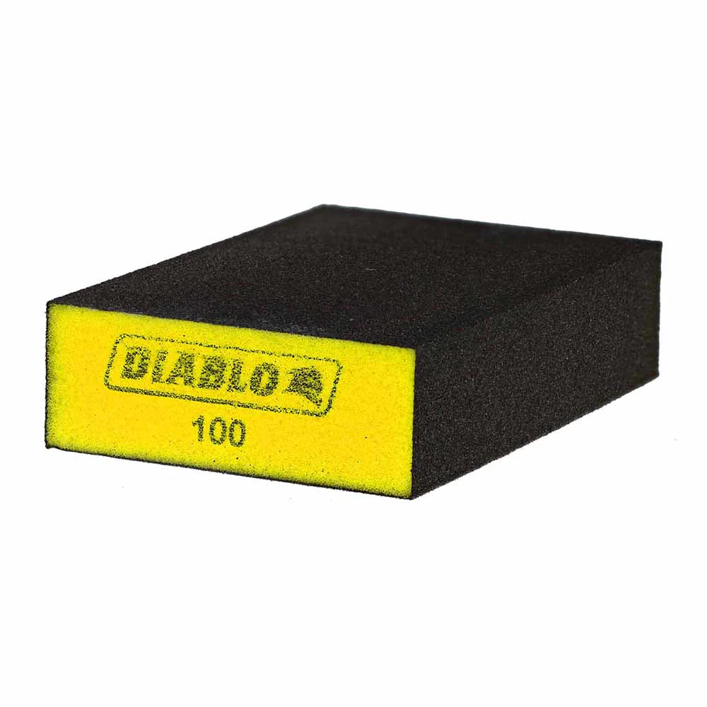 Diablo DFBBLOCFIN01G Flat 100-Grit (Fine) Sanding Sponge - Moutools