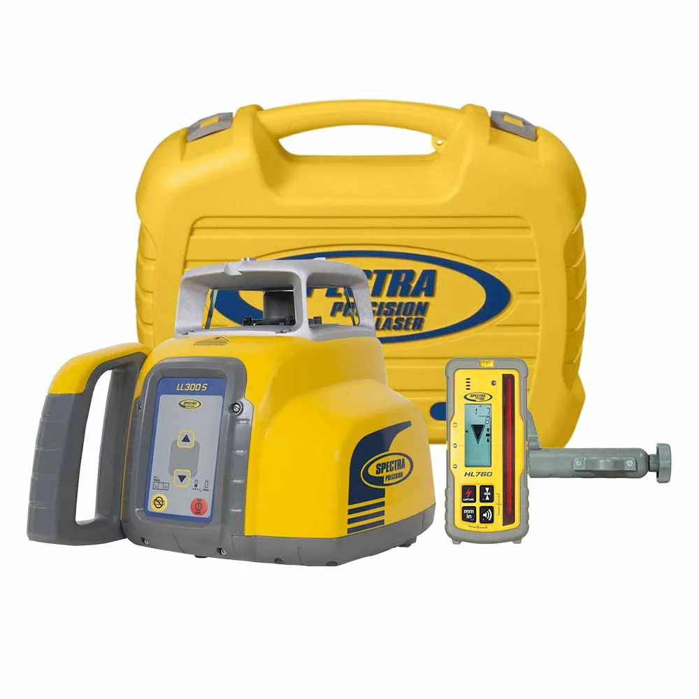 Spectra Precision Laser LL300S-7 Laser Level With HL760 Receiver - Moutools