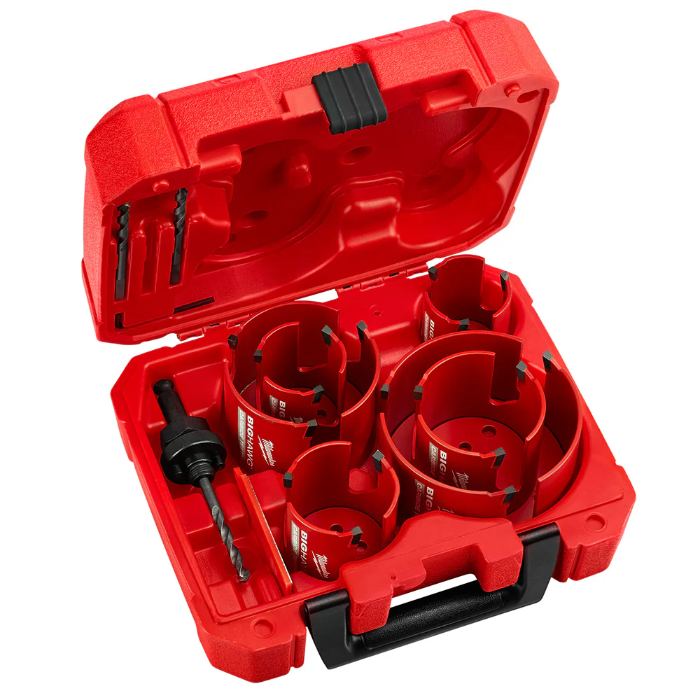 Milwaukee 49-56-9290 10 Piece Carbide Big Hawg Hole Saw Kit - Moutools