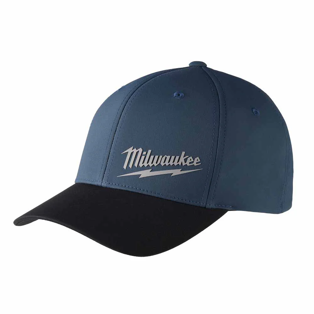 Milwaukee 507BL WORKSKIN Performance Fitted Hat - Blue - Moutools