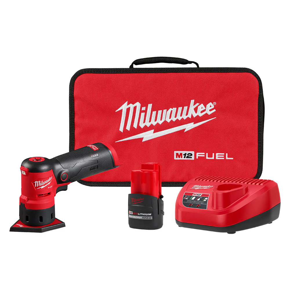 Milwaukee 2531-21HOC M12 FUEL Orbital Detail Sander Kit - Moutools