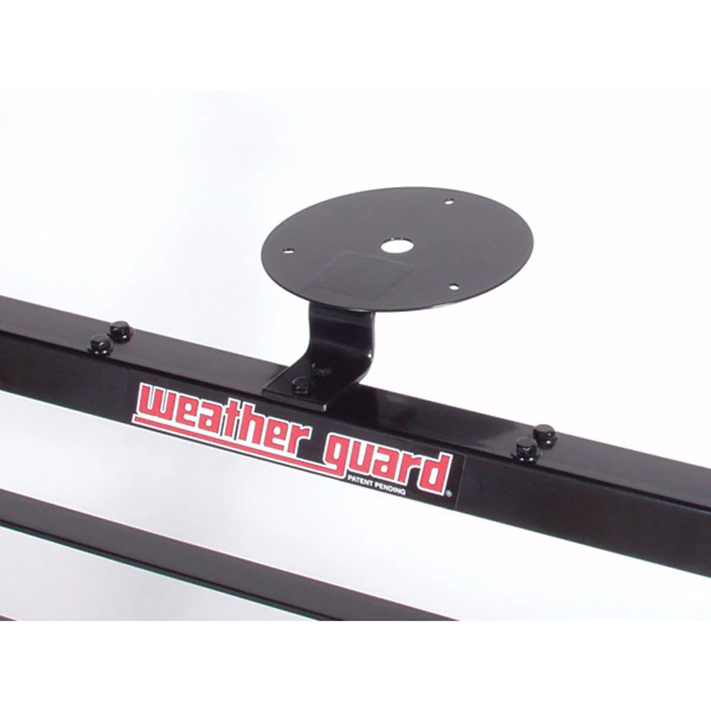 WeatherGuard 1918 Black Steel Cab Protector Ladder Mount, Center Round Base - Moutools