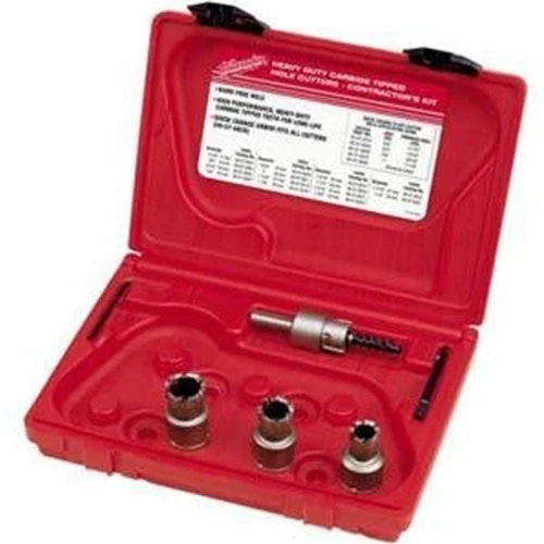 Milwaukee 49-22-8300 5-Piece Electricians Carbide Hole Saw Kit - Moutools