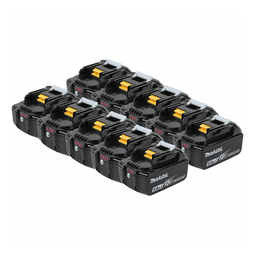 Makita BL1850B-10 18V LXT Lithium-Ion 5.0Ah Battery, 10 Pack - Moutools