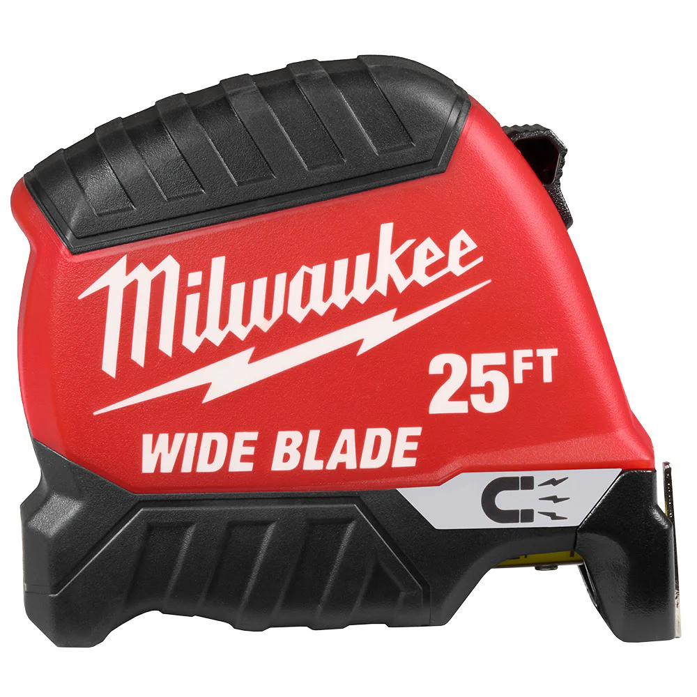 Milwaukee 48-22-1225M 25' Wide Blade Magnetic Tape Measure - Moutools