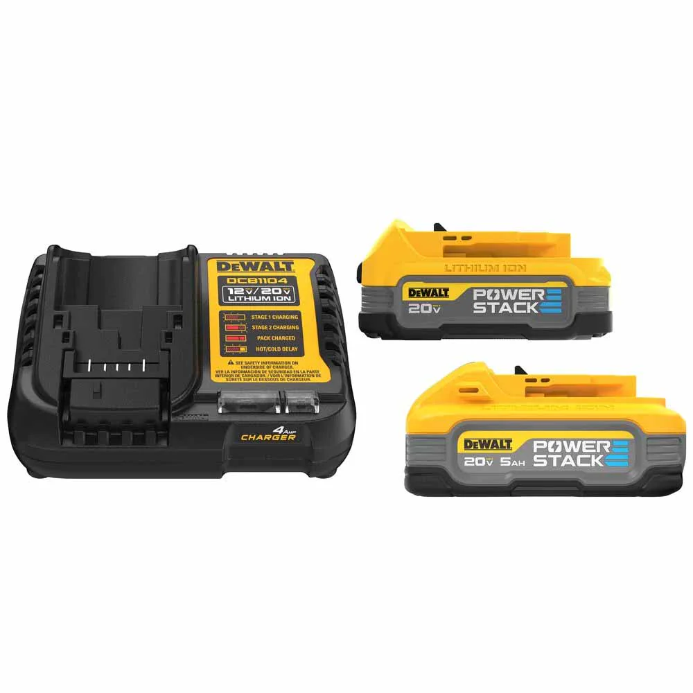 DeWalt DCBP315-2C PowerStack Compact Battery + 5ah Battery Starter Kit - Moutools