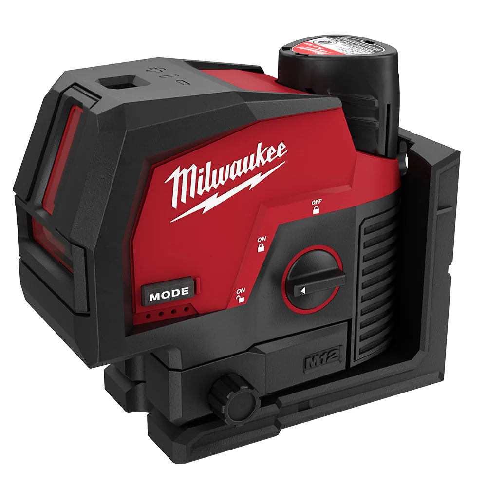 Milwaukee 3622-21 M12™ Green Cross Line & Plumb Points Laser Kit - Moutools