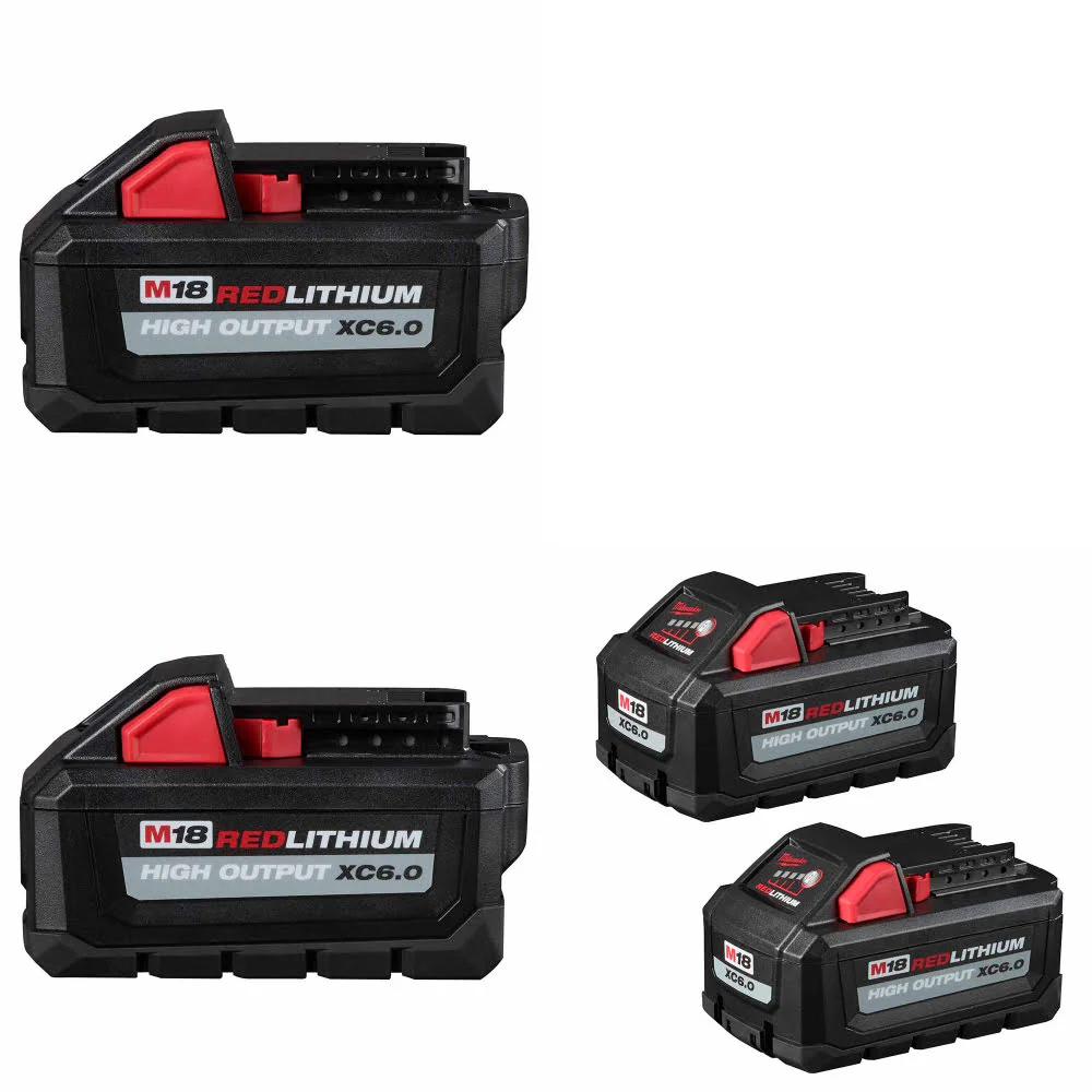 Milwaukee 48-11-1865 M18 Battery-2Pk W/ FREE EXTRA 48-11-1862 M18 Battery-2Pk - Moutools