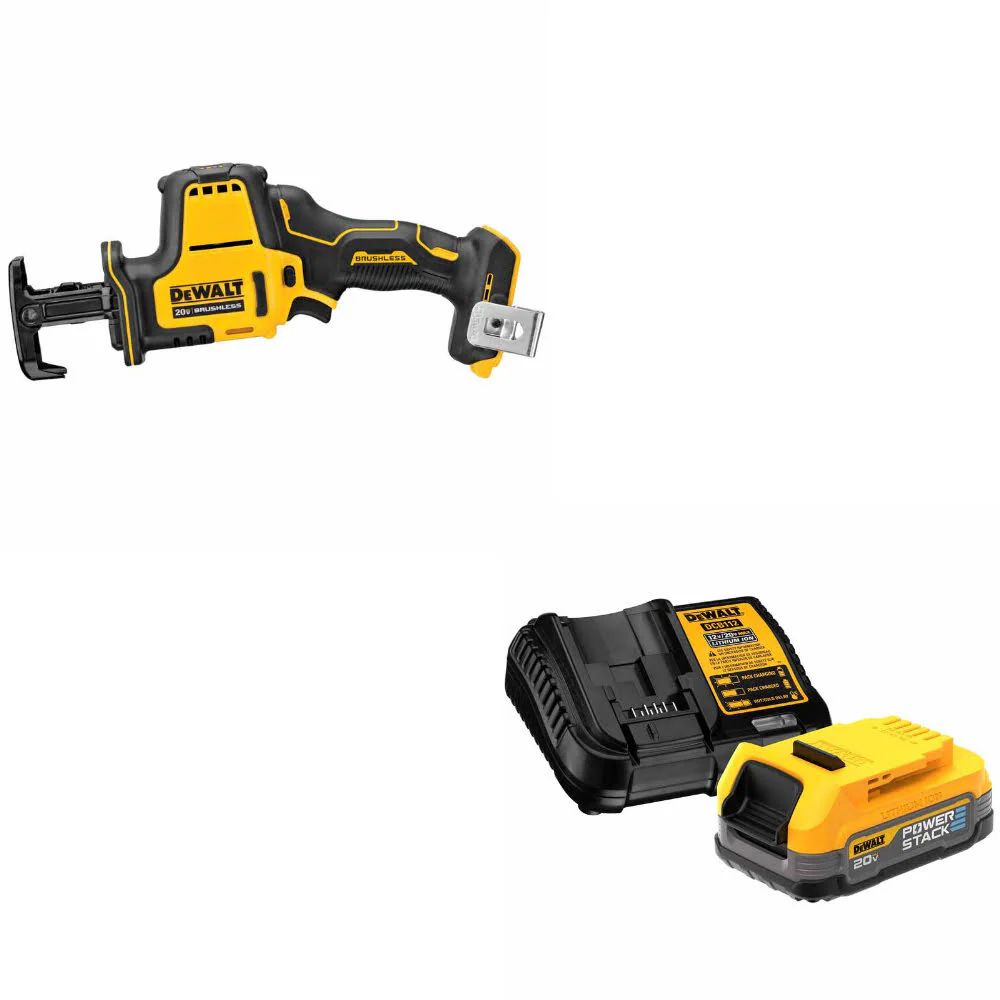DeWalt DCS369B 20V MAX Recip Saw W/ FREE DeWalt DCBP034C 20V MAX Starter Kit - Moutools
