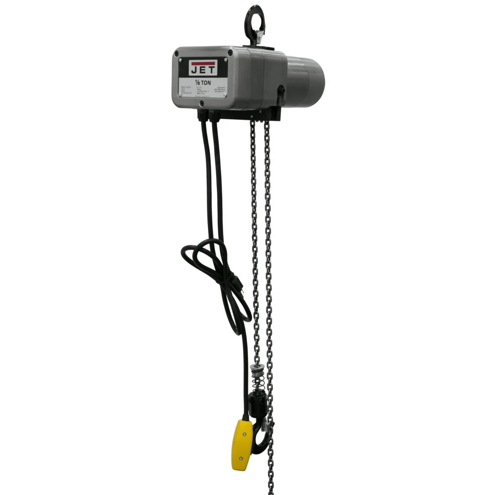Jet JT9-110115 JSH-275-15 1/8-Ton Electric Chain Hoist 1-Phase 15' Lift - Moutools