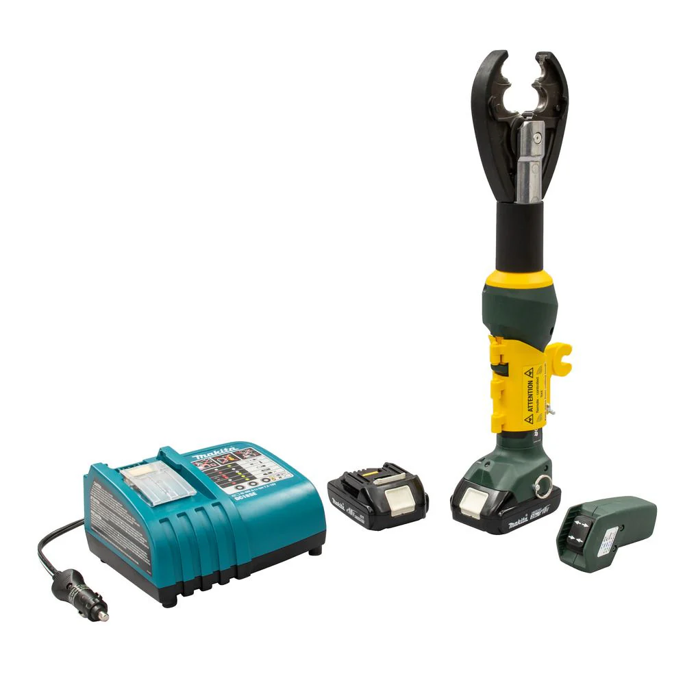 Greenlee EK425LXRDO12 EK425LXR 6 Ton, D3/O Profile Remote Crimper, 2.0Ah Battery, 12V Charger - Moutools