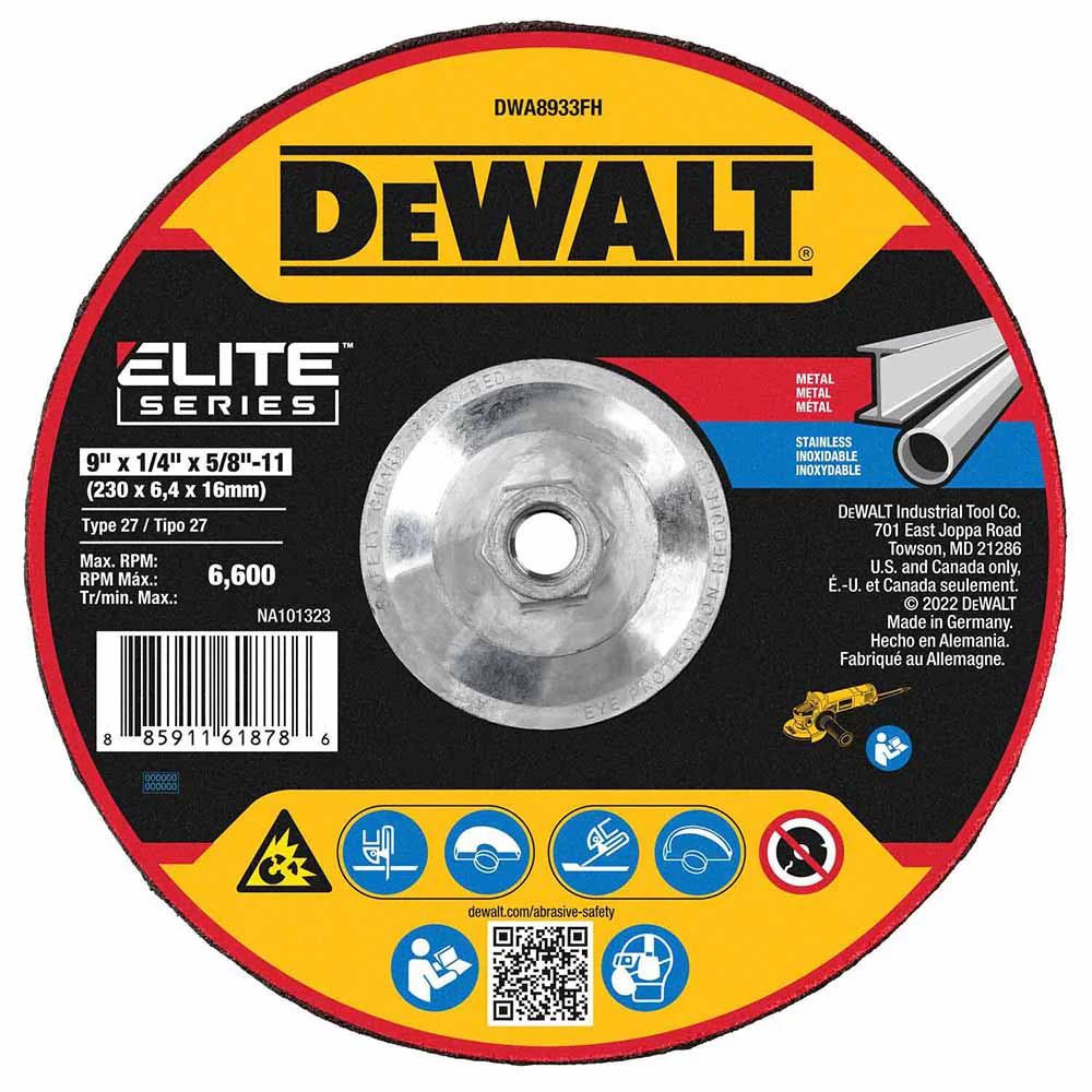 DeWalt DWA8933FH ELITE SERIES Grinding Wheels 9