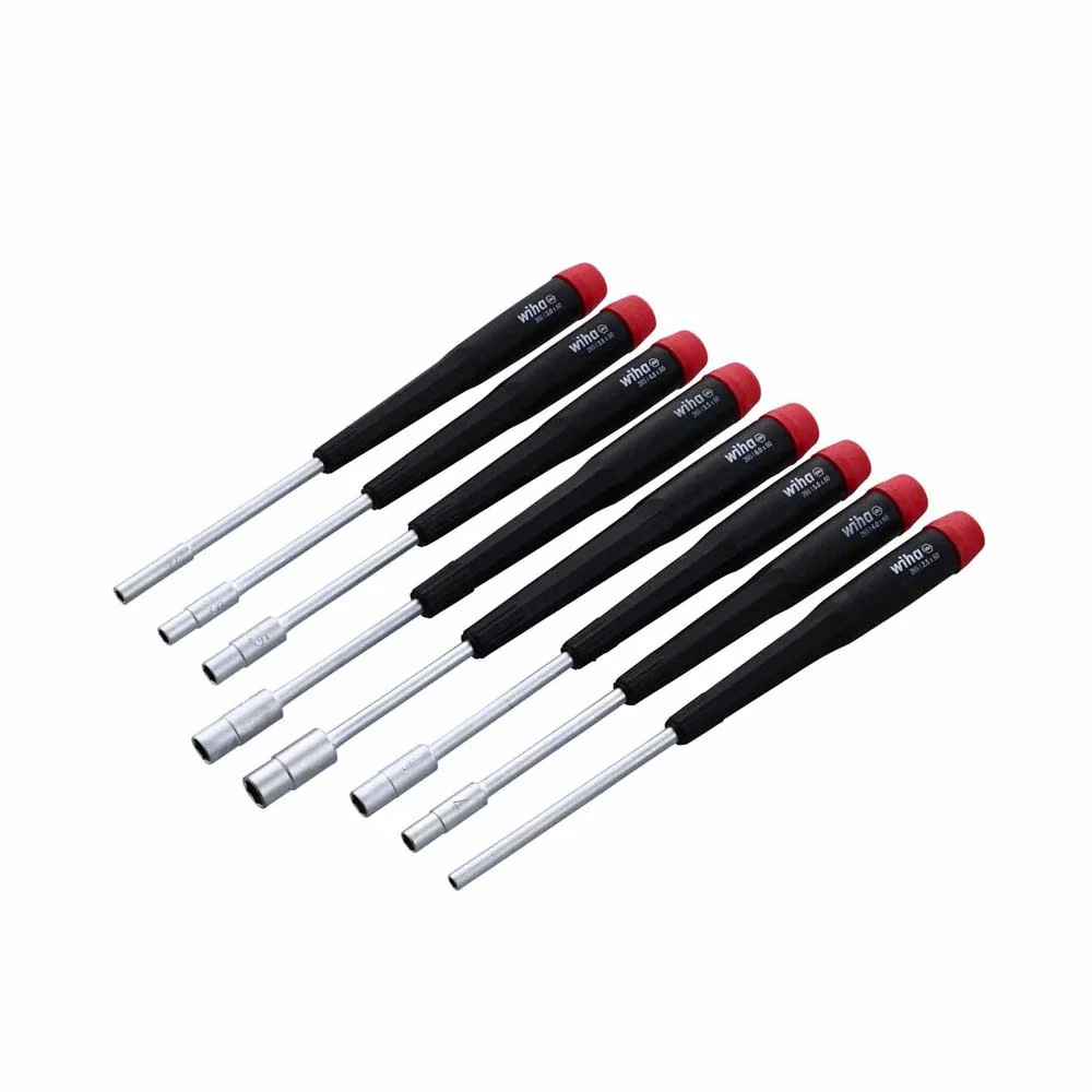 Wiha 26590 8 Piece Precision Nut Driver Set - Metric - Moutools