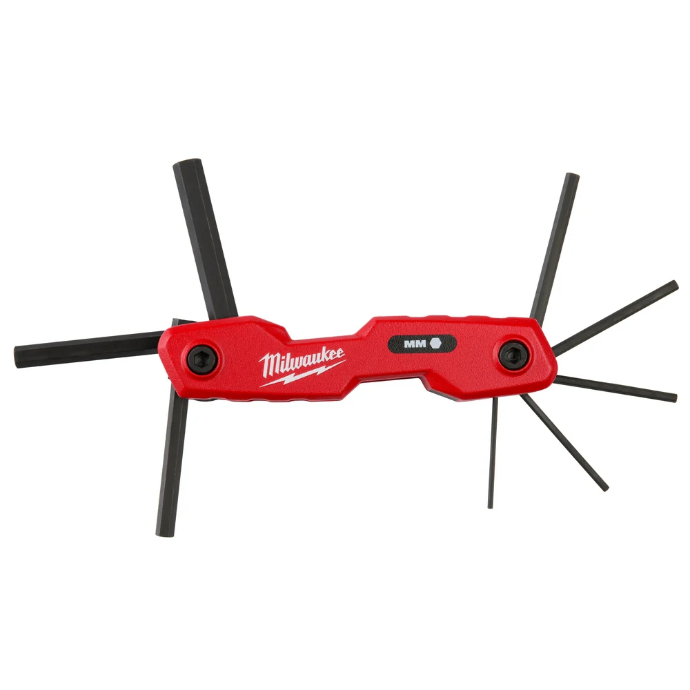 Milwaukee 48-22-2182 8-Key Folding Hex Key Set - Metric - Moutools