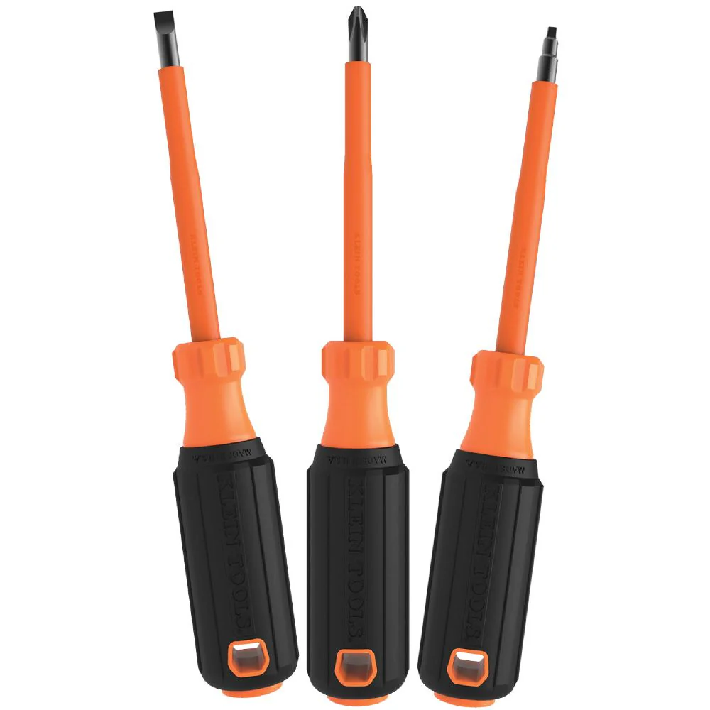 Klein 85073INS Screwdriver Set, 1000V Insulated, 3-Piece - Moutools