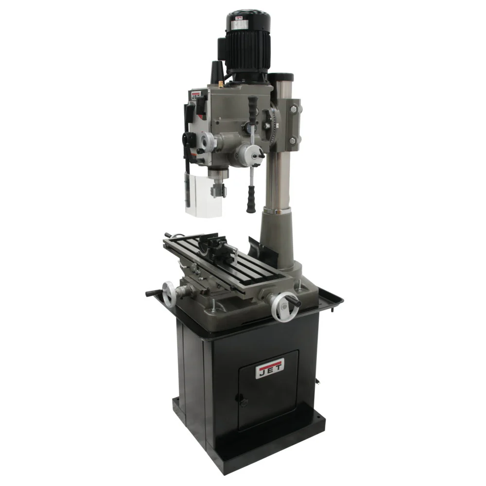 Jet JT9-351046 JMD-45GHPF Geared Head Square Column Mill Drill, Downfeed - Moutools