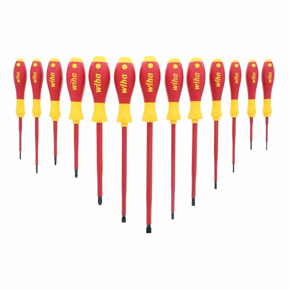 Wiha 32094 13 Piece Insulated SoftFinish Screwdriver Set - Moutools