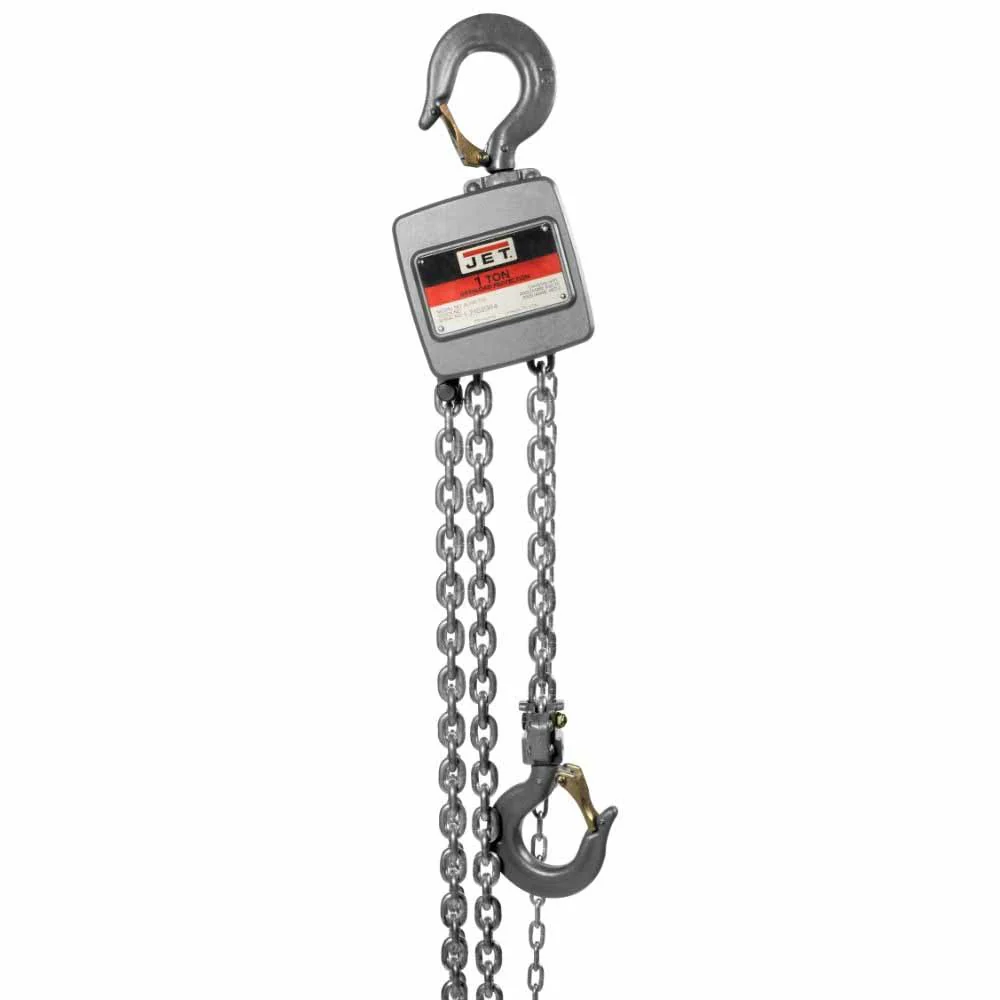 Jet JT9-133130 AL100-100-30 1 Ton Hand Chain Hoist with 30' of Lift - Moutools