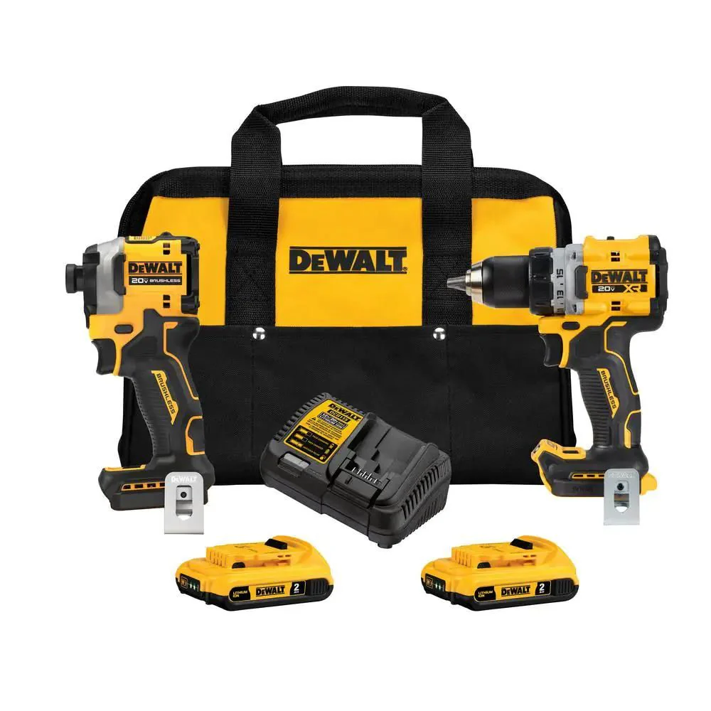 DeWalt DCK2051D2 20V Max XR Cordless Drill/Driver and Atomic Impact Driver Combo Kit (2-Tool) - Moutools