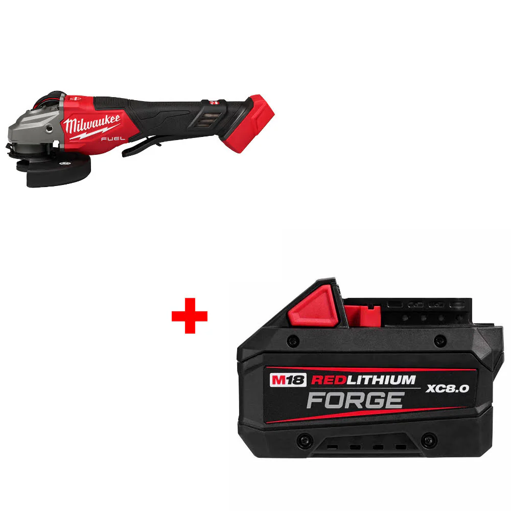 Milwaukee 3670-20 M18 FUEL Braking Grinder W/ FREE 48-11-1881 M18 Battery Pack - Moutools