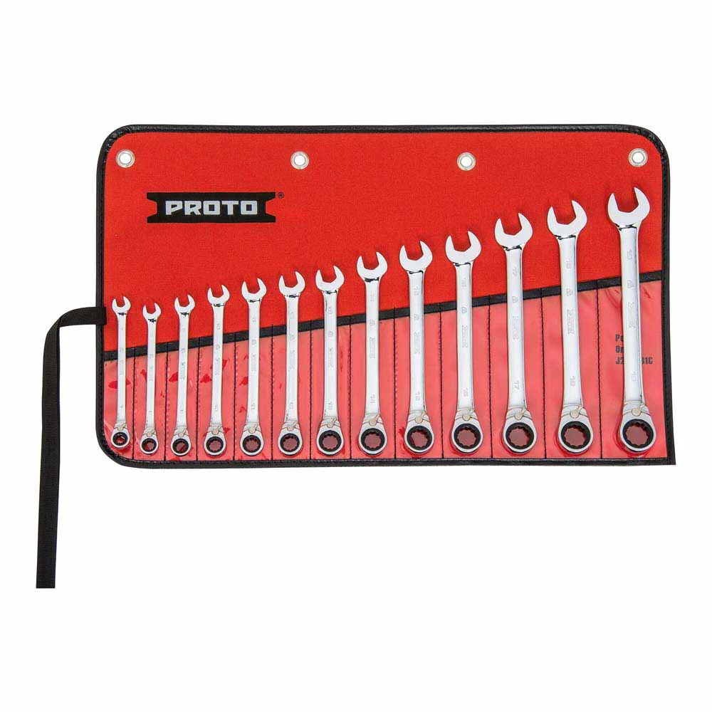 Proto JSCVMT-13S 13-Piece Combination Wrench Set - 12 Point - Moutools
