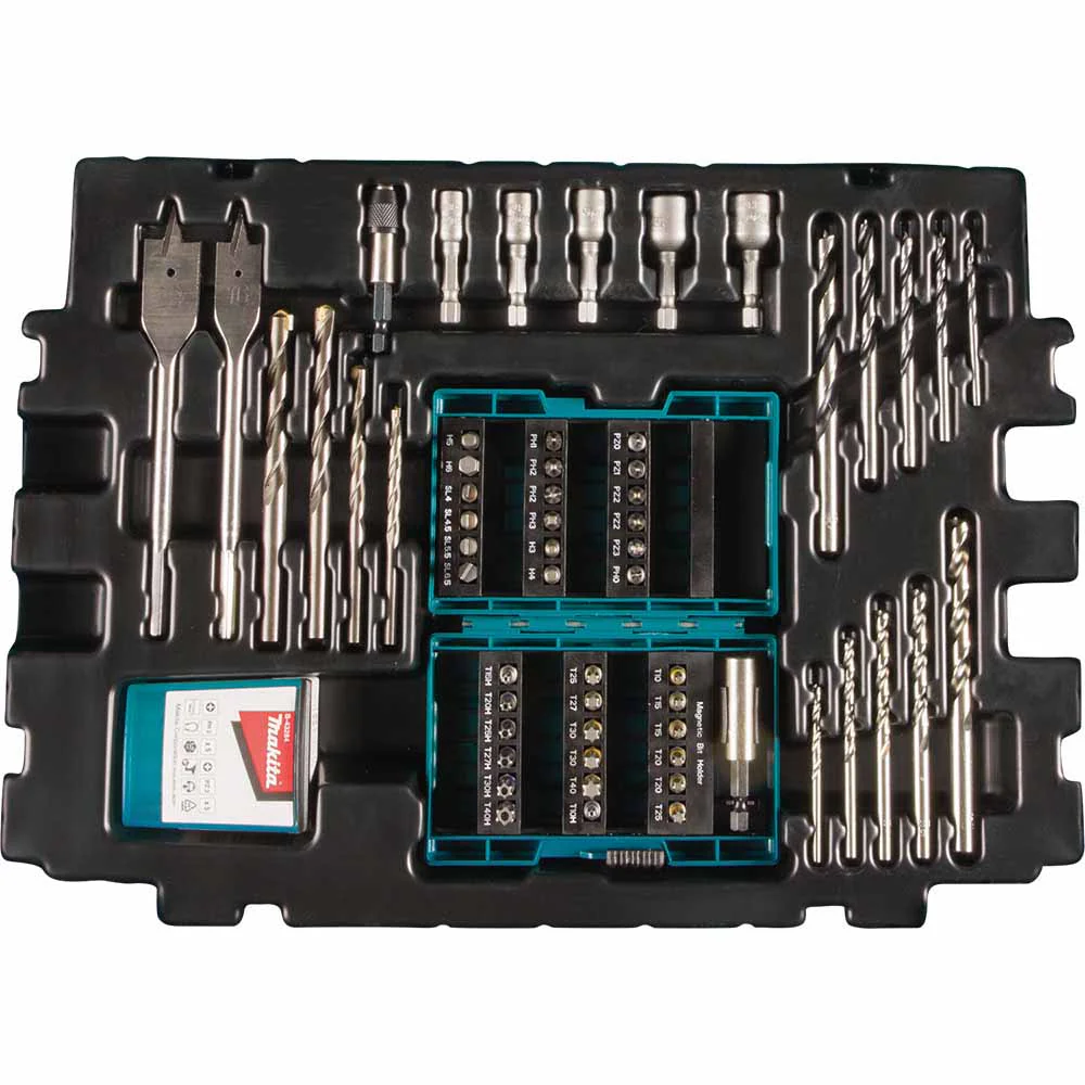 Makita B-49638 69 Pc. Metric Drill and Screw Bit Set - Moutools