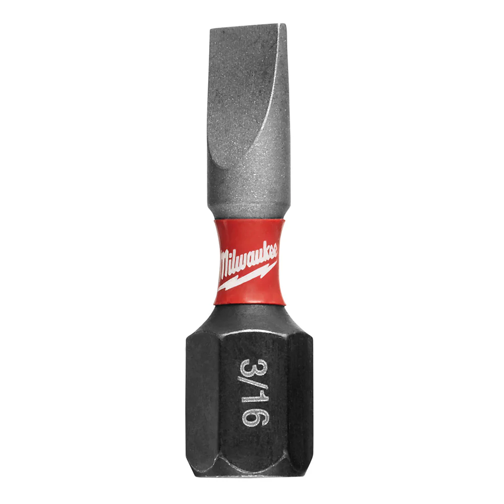 Milwaukee 48-32-4117 SHOCKWAVE™ Impact Slotted 3/16 in. Insert Bits (25 Pack) - Moutools