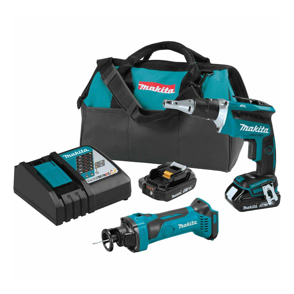 Makita XT255R 18V LXT Li-Ion Compact Cordless 2-Piece Combo Kit 2.0 Ah - Moutools