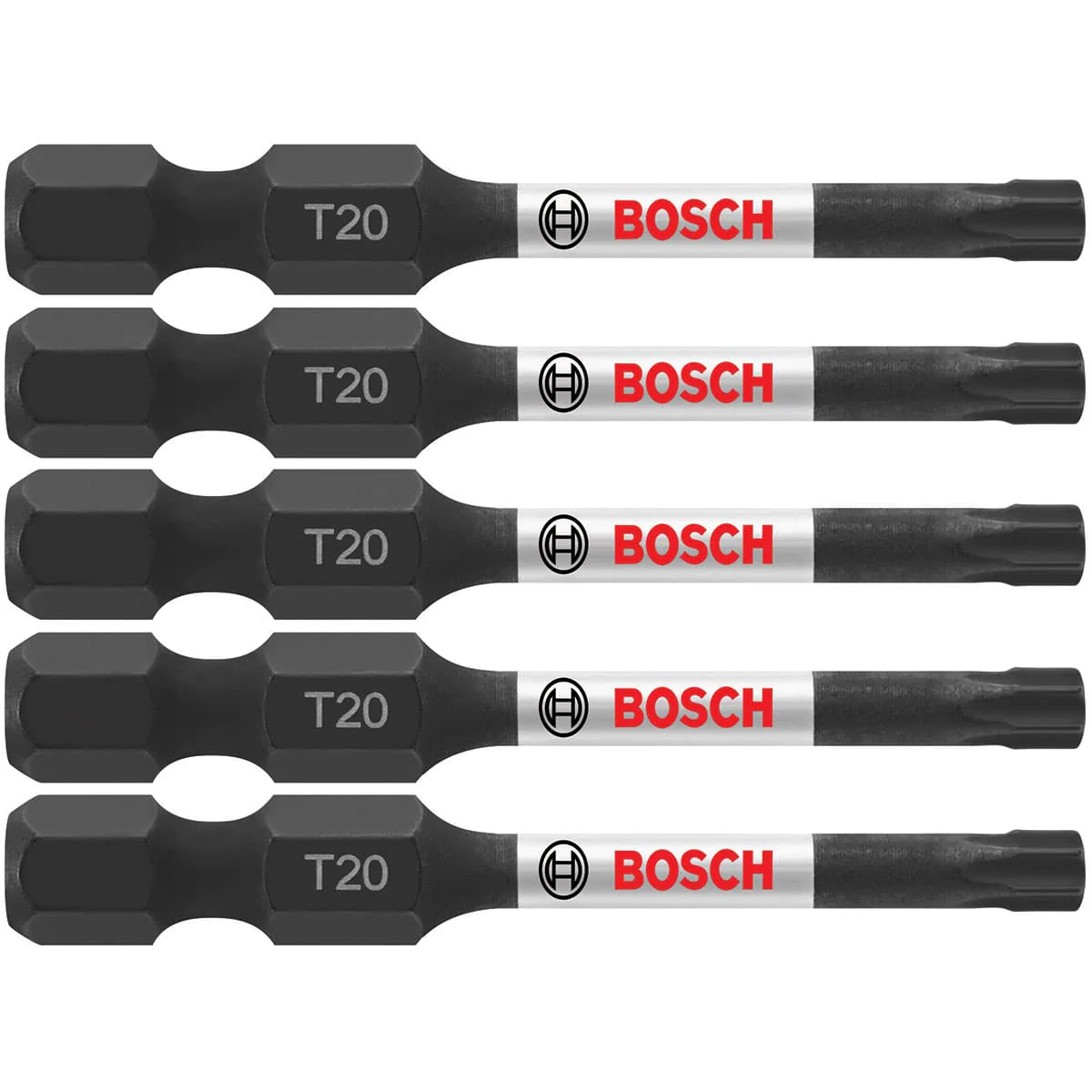 Bosch ITT20205 5 pc. Impact Tough 2 In. Torx #20 Power Bits - Moutools