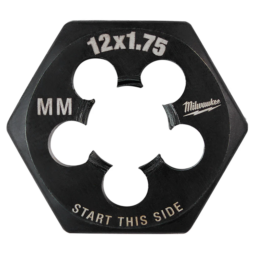 Milwaukee 49-57-5358 M12-1.75 mm 1-Inch Hex Threading Die - Moutools