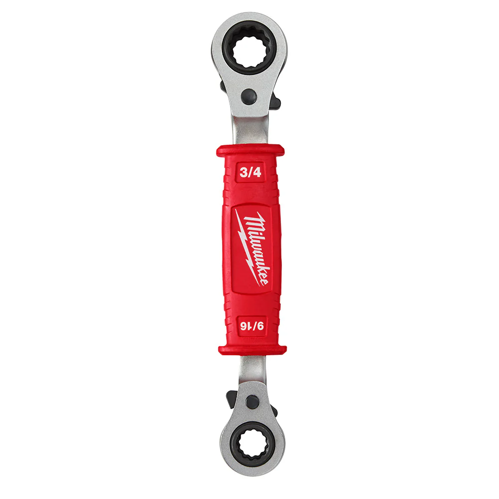Milwaukee 48-22-9212 Lineman’s 4-in-1 Insulated Ratcheting Box Wrench - Moutools