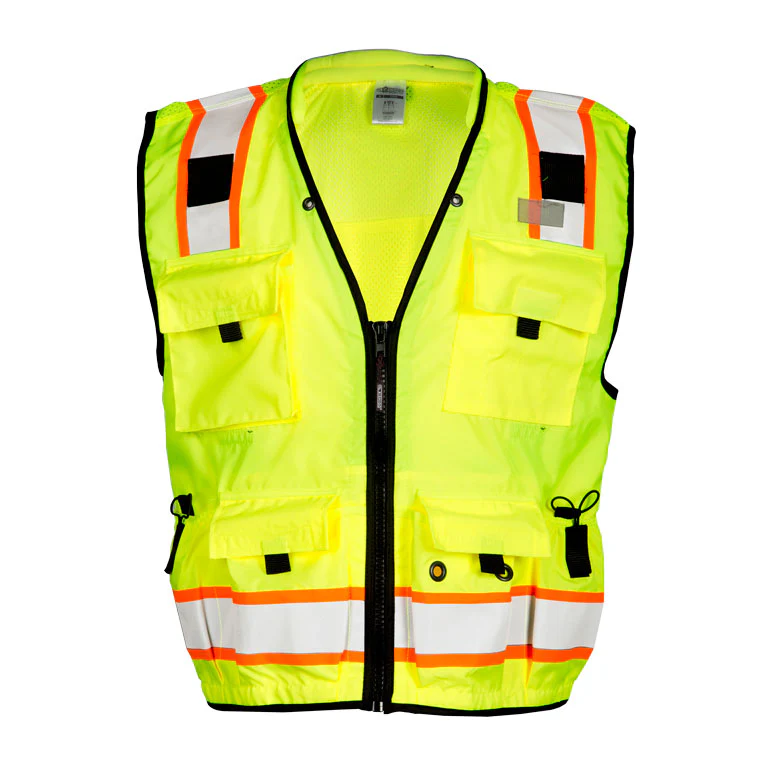 ML Kishigo S5000-M M Lime Professional Surveyors Vest - Moutools