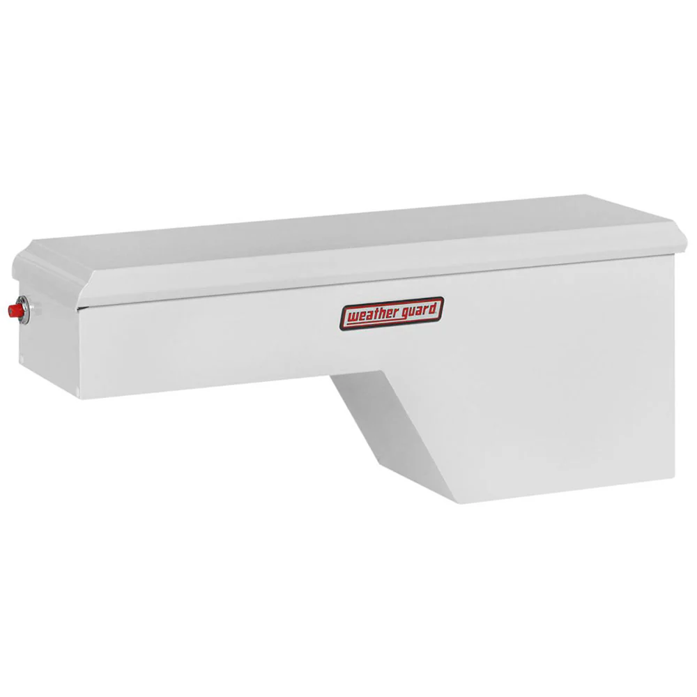 WeatherGuard 163-3-01 White Steel Pork Chop Box, Passenger Side, 3.4 Cu. Ft. - Moutools