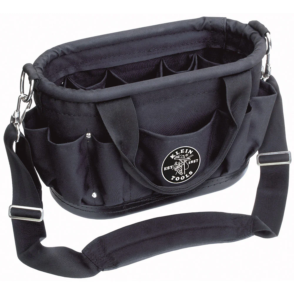 Klein 58888 12 Pocket Tool Tote with Shoulder Strap - Moutools