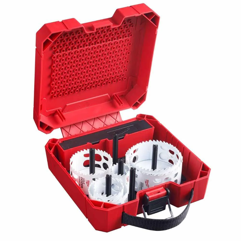 Milwaukee 49-22-3077 9 PC HOLE DOZER™ with Carbide Teeth Hole Saw Large Diameter Kit - Moutools