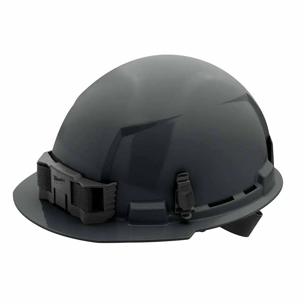 Milwaukee 48-73-1114 Gray Front Brim Hard Hat with 4PT Ratcheting Suspension – Type 1 Class E - Moutools