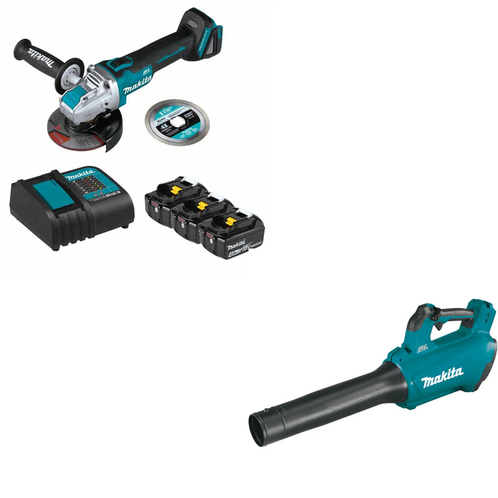Makita BL1840BSCX3 18V LXT Li-Ion Starter Pack W/ FREE XBU03Z 18V LXT Blower - Moutools
