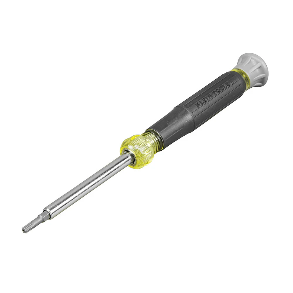 Klein Tools 32585 Multi-Bit Electronics Screwdriver, 4-in-1, Torx Bits - Moutools
