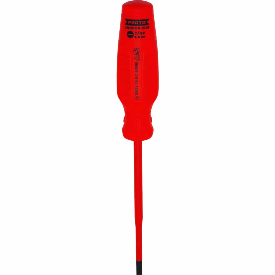 Proto J90005-VDE VDE Insulated Cabinet Screwdriver- 7/32