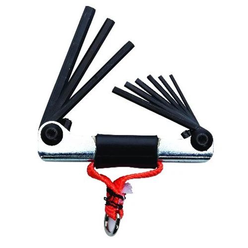 Proto J4993-TT Tether-Ready 9 Piece Folding Hex Key Set - Moutools