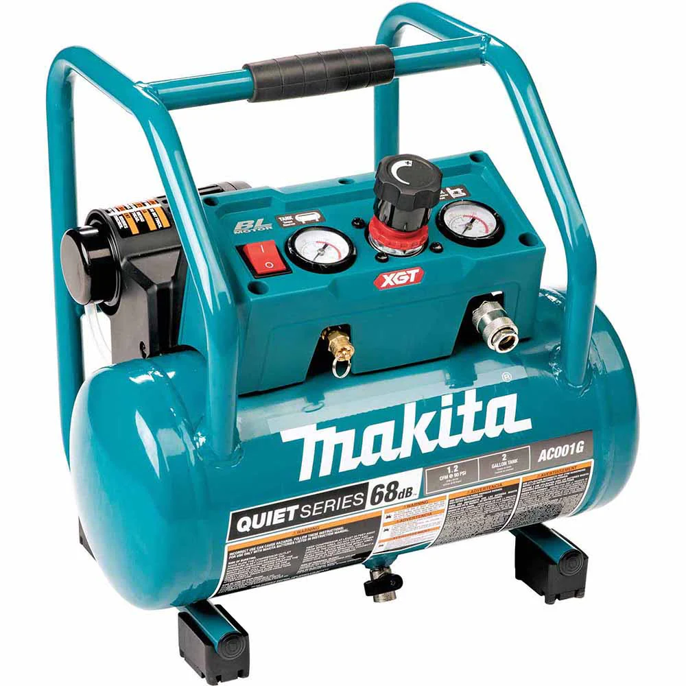Makita AC001GZ 40V max XGT Brushless Cordless 2 Gallon Quiet Series Compressor, Tool Only - Moutools
